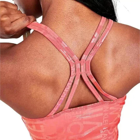 Calvin Klein Performance Women's Printed Strappy-Back Tank Top Pink Size M - Picture 3 of 3